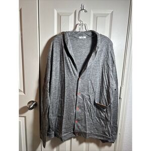 New Bode Men's MSZ Homme Gray Cardigan Front Pocket Size XXL Grandpacore